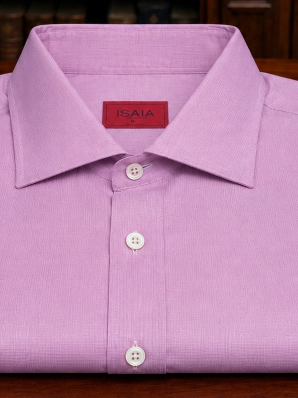 Isaia Men's Lilac Dress Shirt - Spread Collar